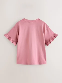 Baker by Ted Baker 3 Pack Boxy Fit Frill Graphic Printed T-Shirts