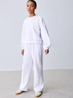 Baker by Ted Baker 2 Piece Boxy Sweat & Wide Leg Joggers Set