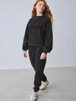 Baker by Ted Baker 2 Piece Flock Print Boxy Sweat & Cuffed Joggers Set