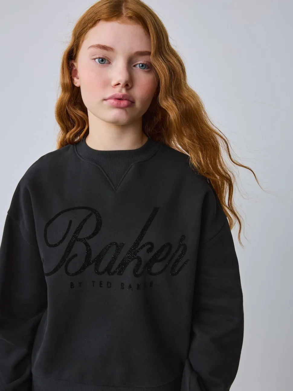 Baker by Ted Baker 2 Piece Flock Print Boxy Sweat & Cuffed Joggers Set