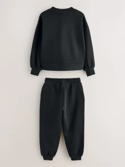 Baker by Ted Baker 2 Piece Flock Print Boxy Sweat & Cuffed Joggers Set