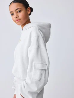 Baker by Ted Baker 2 Piece Grey Marl Graphic Hoodie & Cargo Joggers Set