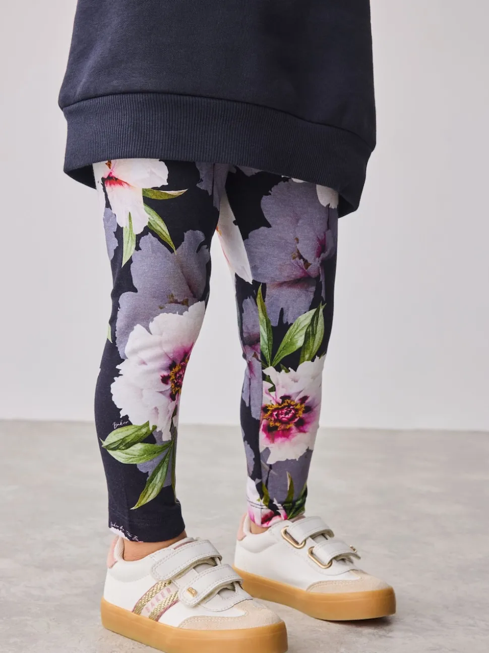 Baker by Ted Baker 2 Piece Longline Bow Sweat and Floral Leggings Set