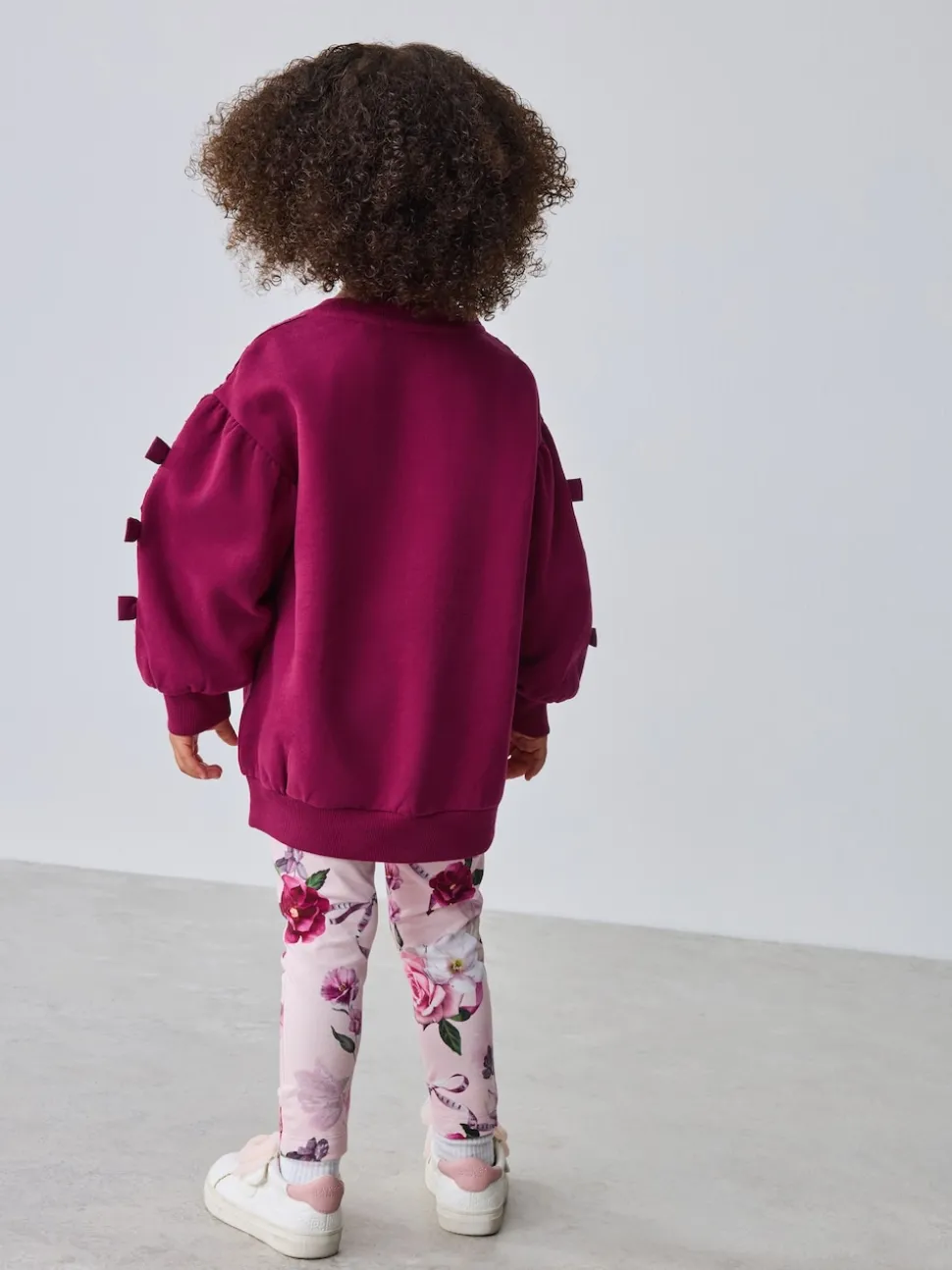 Baker by Ted Baker 2 Piece Longline Bow Sweatshirts & Printed Leggings Set