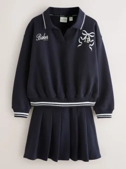 Baker by Ted Baker 2 Piece Varsity Sweat Top & Skirt Set
