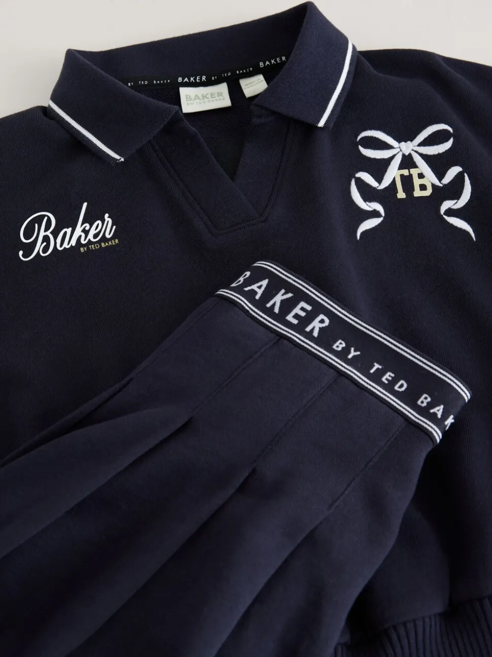 Baker by Ted Baker 2 Piece Varsity Sweat Top & Skirt Set