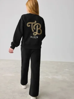 Baker by Ted Baker 2 Piece Varsity Sweater and Wide Leg Joggers Set