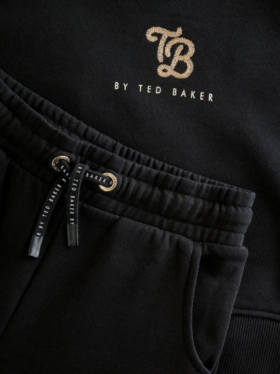 Baker by Ted Baker 2 Piece Varsity Sweater and Wide Leg Joggers Set