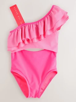 Baker by Ted Baker Pink Frill Swimsuit