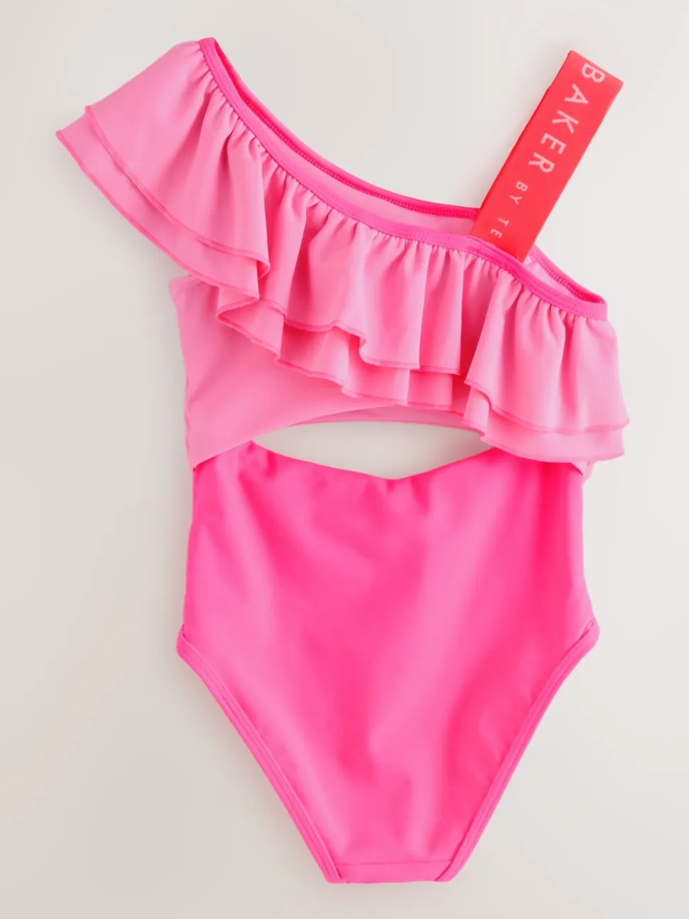 Baker by Ted Baker Pink Frill Swimsuit