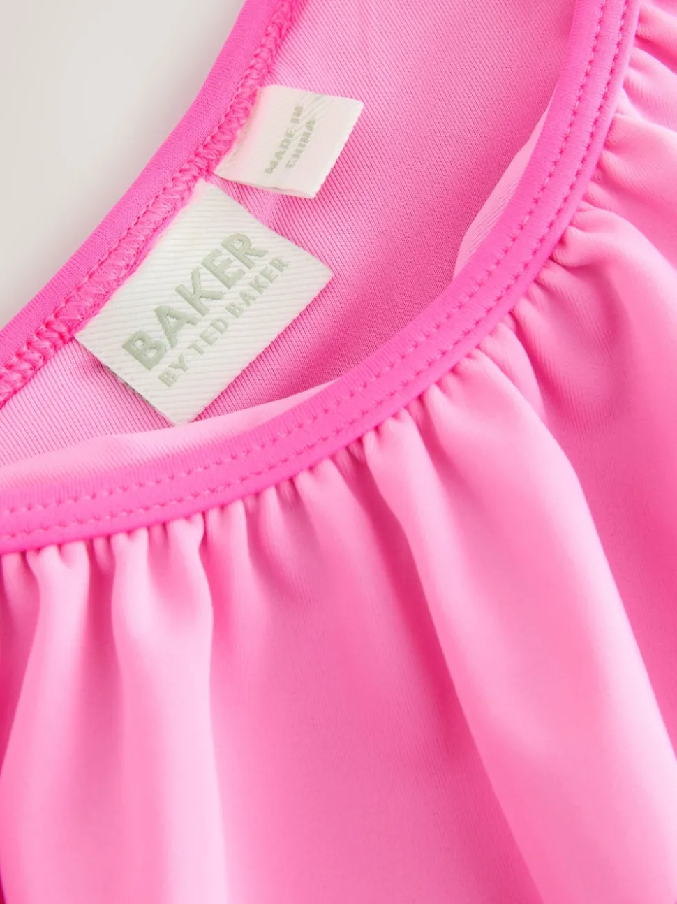 Baker by Ted Baker Pink Frill Swimsuit