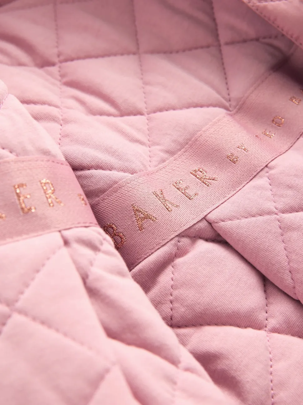 Baker by Ted Baker Pink Shower Resistant Lightweight Scallop Raincoat