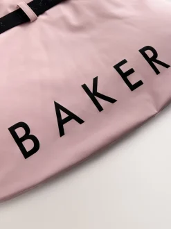 Baker by Ted Baker Pink Waterproof Belted Padded Ski Jacket