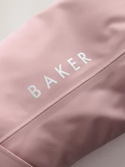Baker by Ted Baker Pink Waterproof Belted Padded Ski Jacket