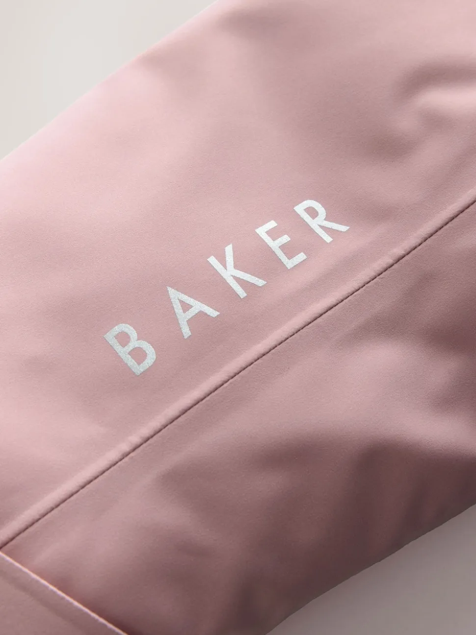 Baker by Ted Baker Pink Waterproof Belted Padded Ski Jacket