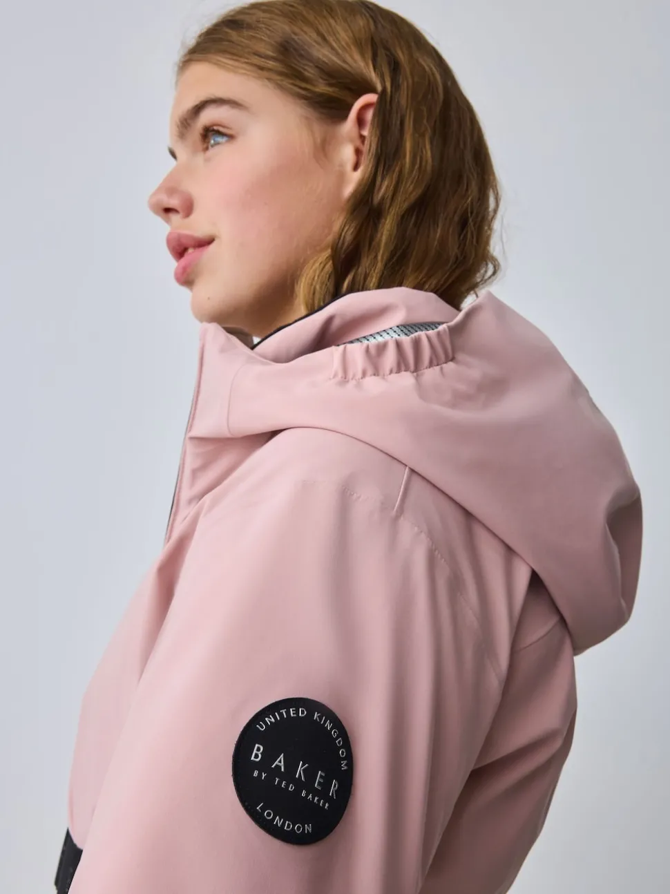 Baker by Ted Baker Pink Waterproof Belted Padded Ski Jacket