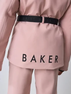 Baker by Ted Baker Pink Waterproof Belted Padded Ski Jacket