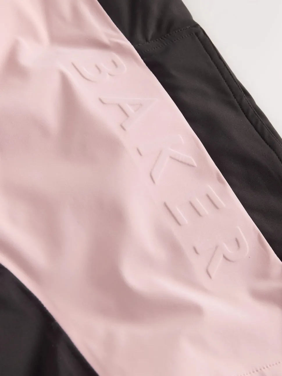 Baker by Ted Baker Pink Waterproof Logo-Tape Padded Ski Salopettes Trousers