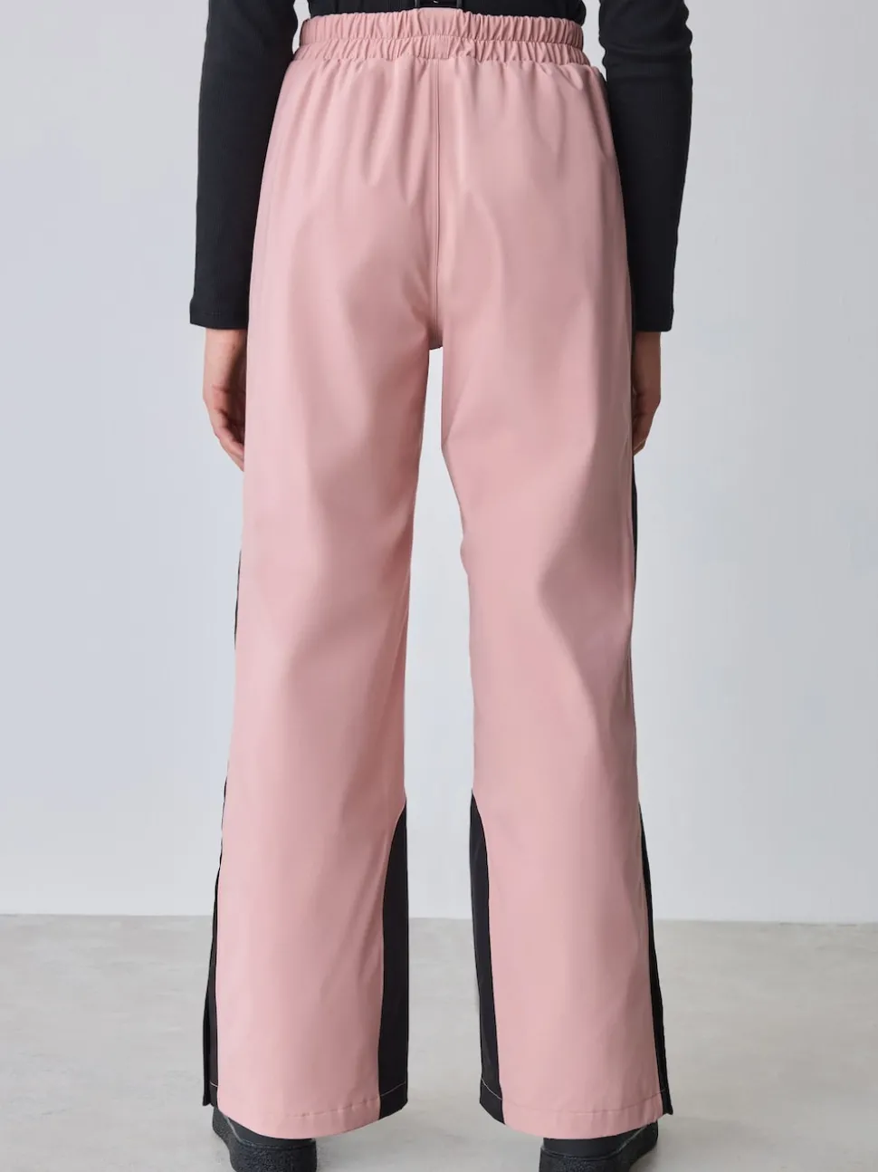 Baker by Ted Baker Pink Waterproof Logo-Tape Padded Ski Salopettes Trousers