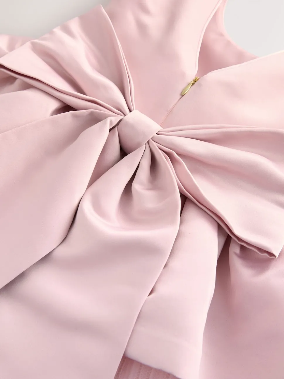 Baker by Ted Baker Satin Bow Back Peplum Tulle Occasion Dress & Scrunchie