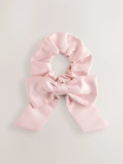 Baker by Ted Baker Satin Bow Back Peplum Tulle Occasion Dress & Scrunchie