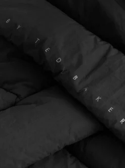 Baker by Ted Baker Shower Resistant Duvet Wrap Padded Black Coat