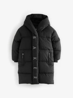 Baker by Ted Baker Shower Resistant Duvet Wrap Padded Black Coat