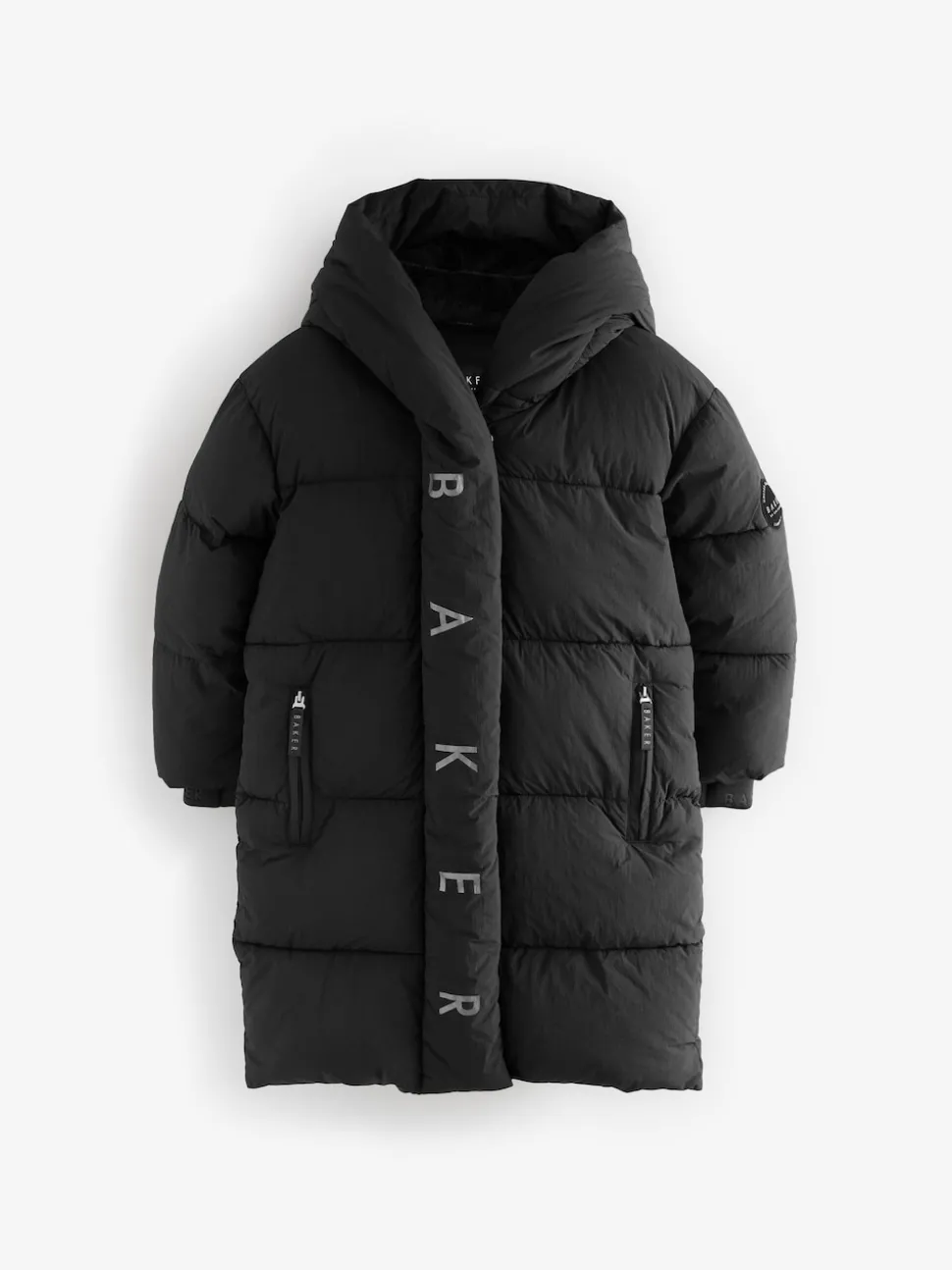Baker by Ted Baker Shower Resistant Duvet Wrap Padded Black Coat