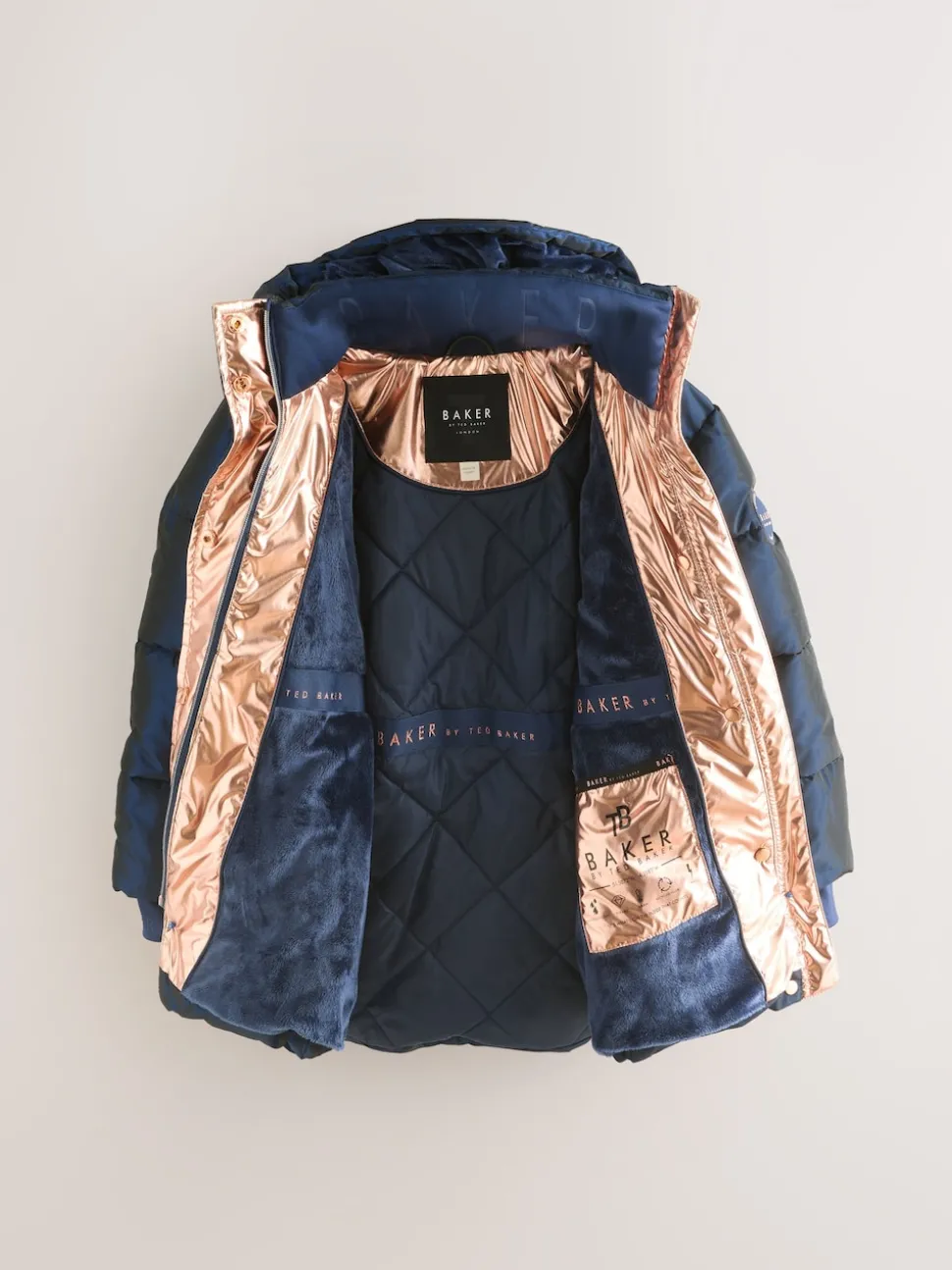 Baker by Ted Baker Shower Resistant Midweight Belted Padded Coat
