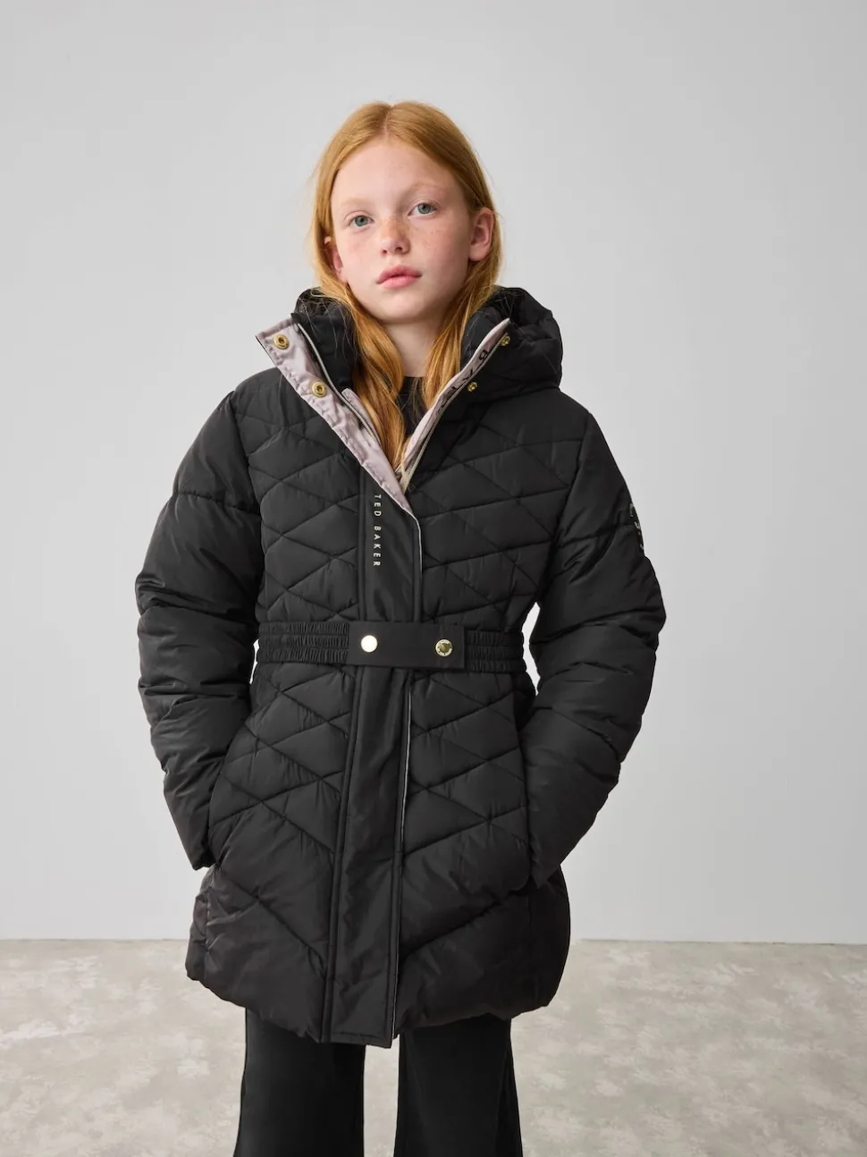 Baker by Ted Baker Shower Resistant Midweight Belted Padded Coat
