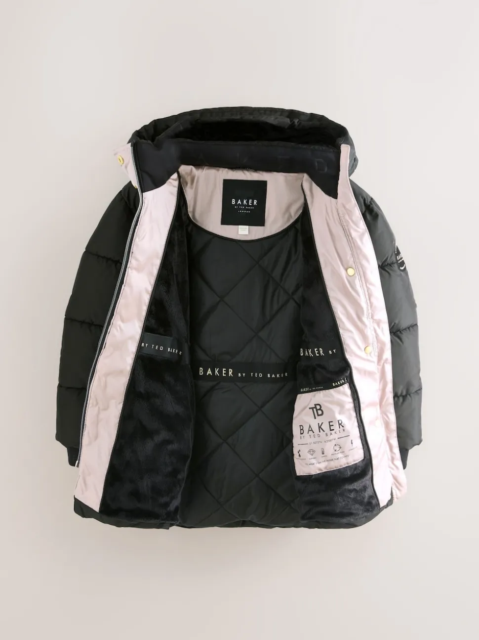 Baker by Ted Baker Shower Resistant Midweight Belted Padded Coat