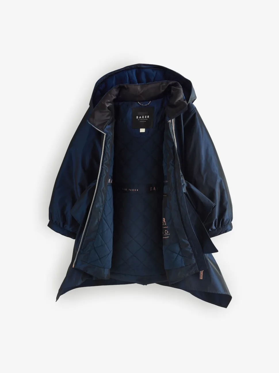 Baker by Ted Baker Shower Resistant Bow Frill Raincoat