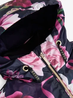 Baker by Ted Baker Shower Resistant Branded Hem Raincoat