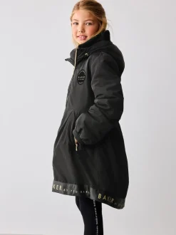 Baker by Ted Baker Shower Resistant Branded Hem Raincoat