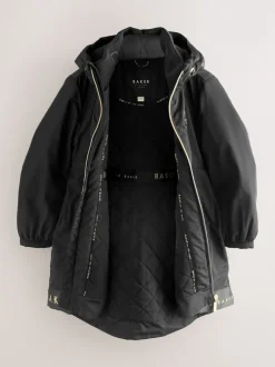 Baker by Ted Baker Shower Resistant Branded Hem Raincoat