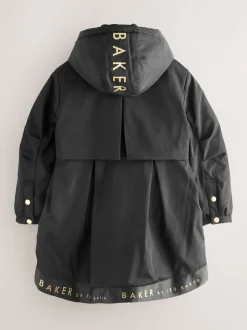 Baker by Ted Baker Shower Resistant Branded Hem Raincoat