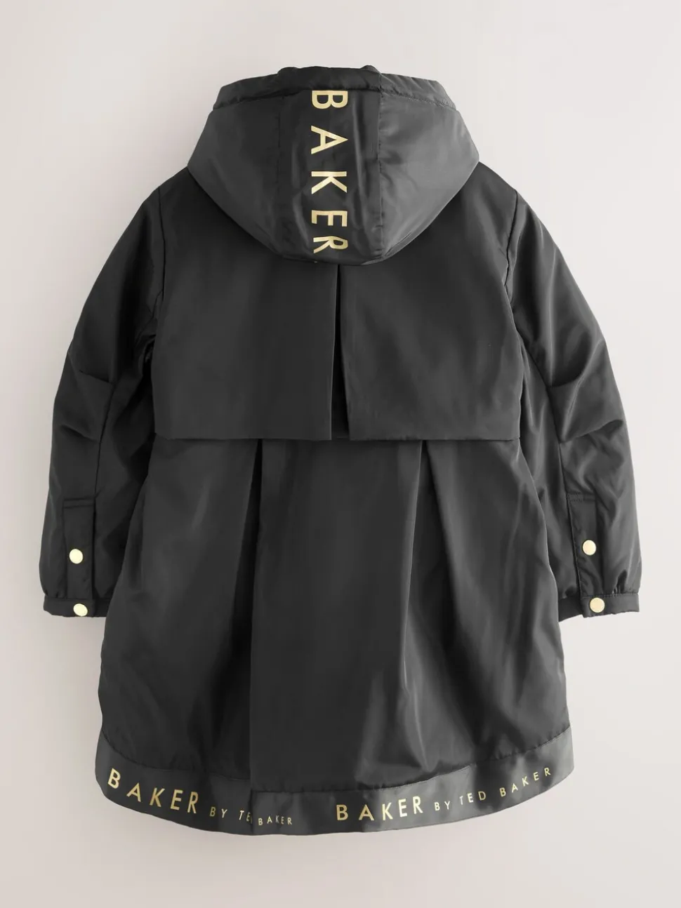 Baker by Ted Baker Shower Resistant Branded Hem Raincoat