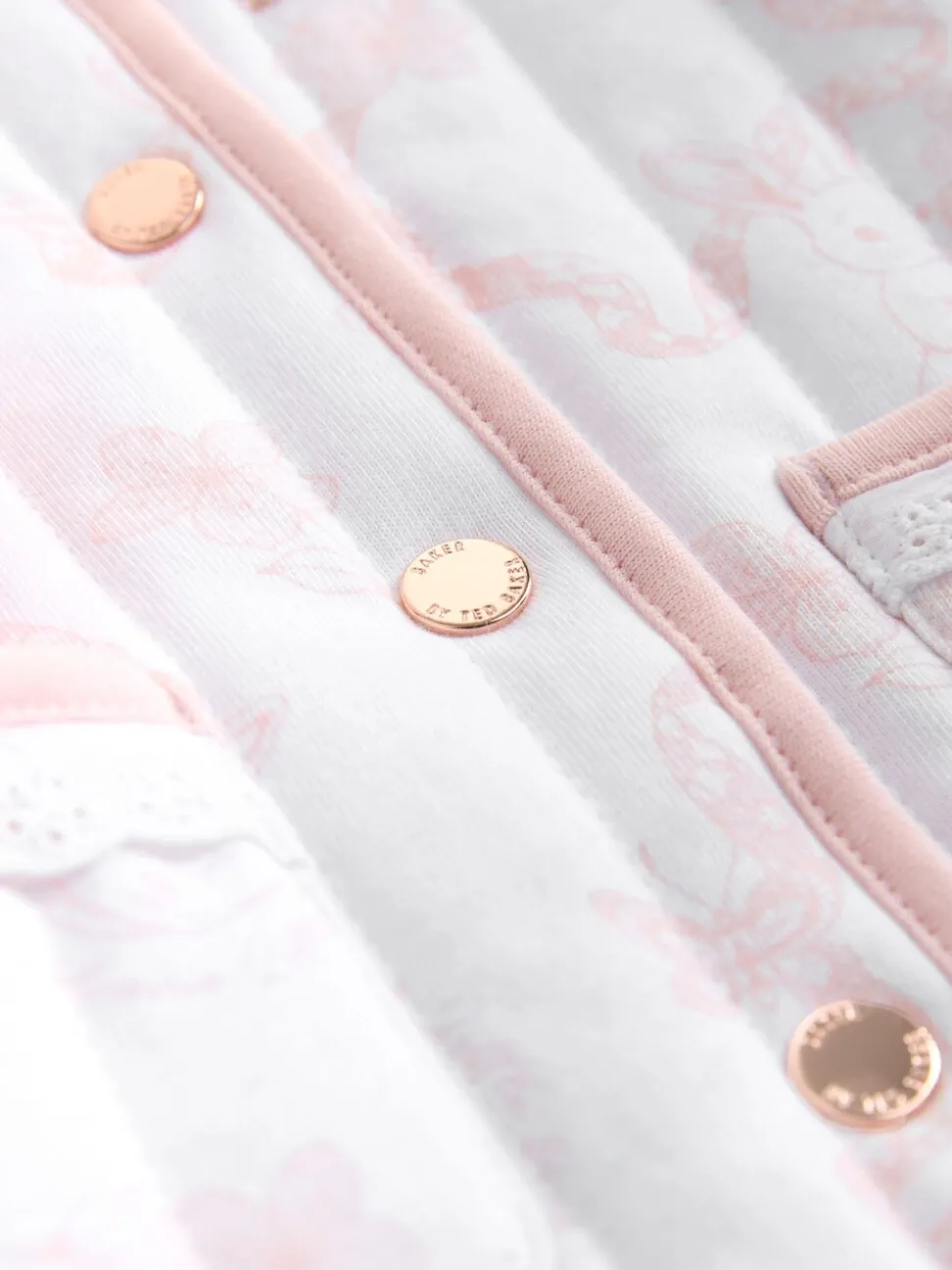 Baker by Ted Baker White Bunny Print Quilted Jacket
