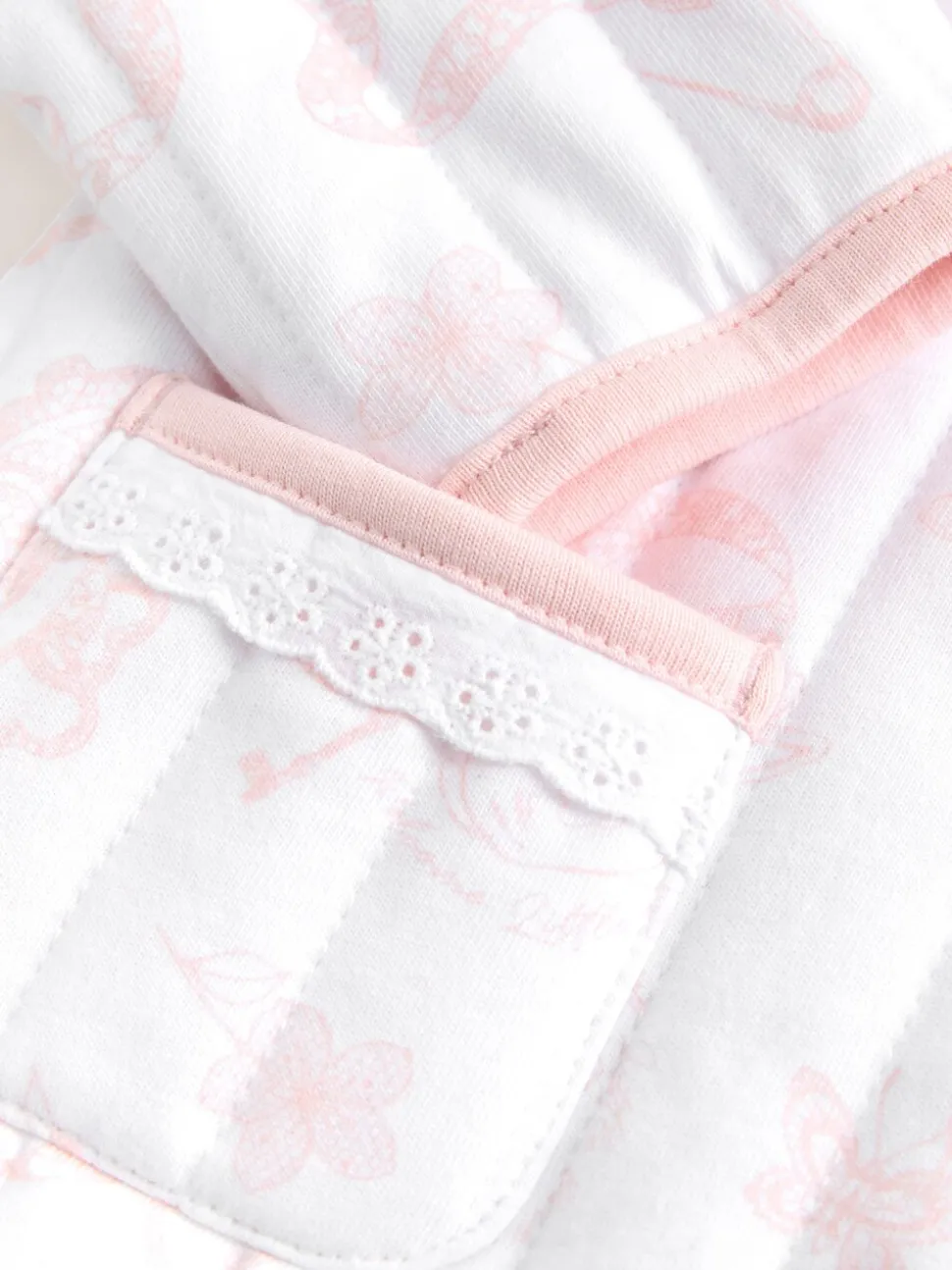 Baker by Ted Baker White Bunny Print Quilted Jacket