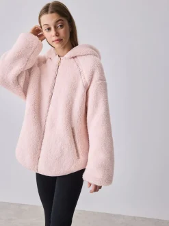 Baker by Ted Baker Zip-Through Hooded Borg Fleece Jacket