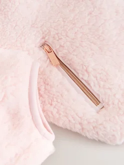 Baker by Ted Baker Zip-Through Hooded Borg Fleece Jacket