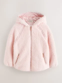 Baker by Ted Baker Zip-Through Hooded Borg Fleece Jacket