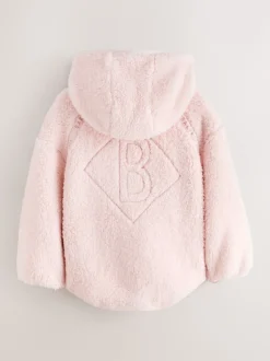 Baker by Ted Baker Zip-Through Hooded Borg Fleece Jacket