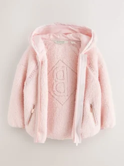 Baker by Ted Baker Zip-Through Hooded Borg Fleece Jacket
