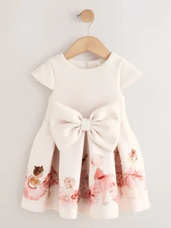 Ballet Pink Scuba Occasion Dress (3mths-7yrs)