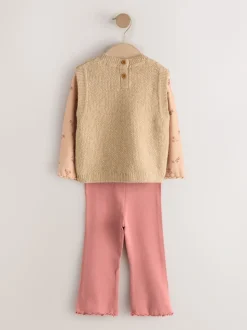 Beige Knitted Jumper and Leggings Set (3mths-7yrs)