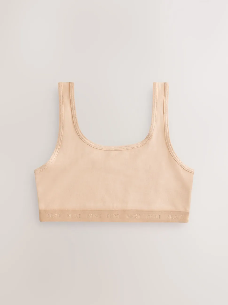 Beige Scoop Crop Tops 3 Pack (5-16yrs)