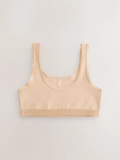 Beige Scoop Crop Tops 3 Pack (5-16yrs)