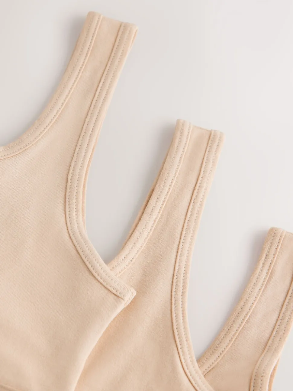 Beige Scoop Crop Tops 3 Pack (5-16yrs)