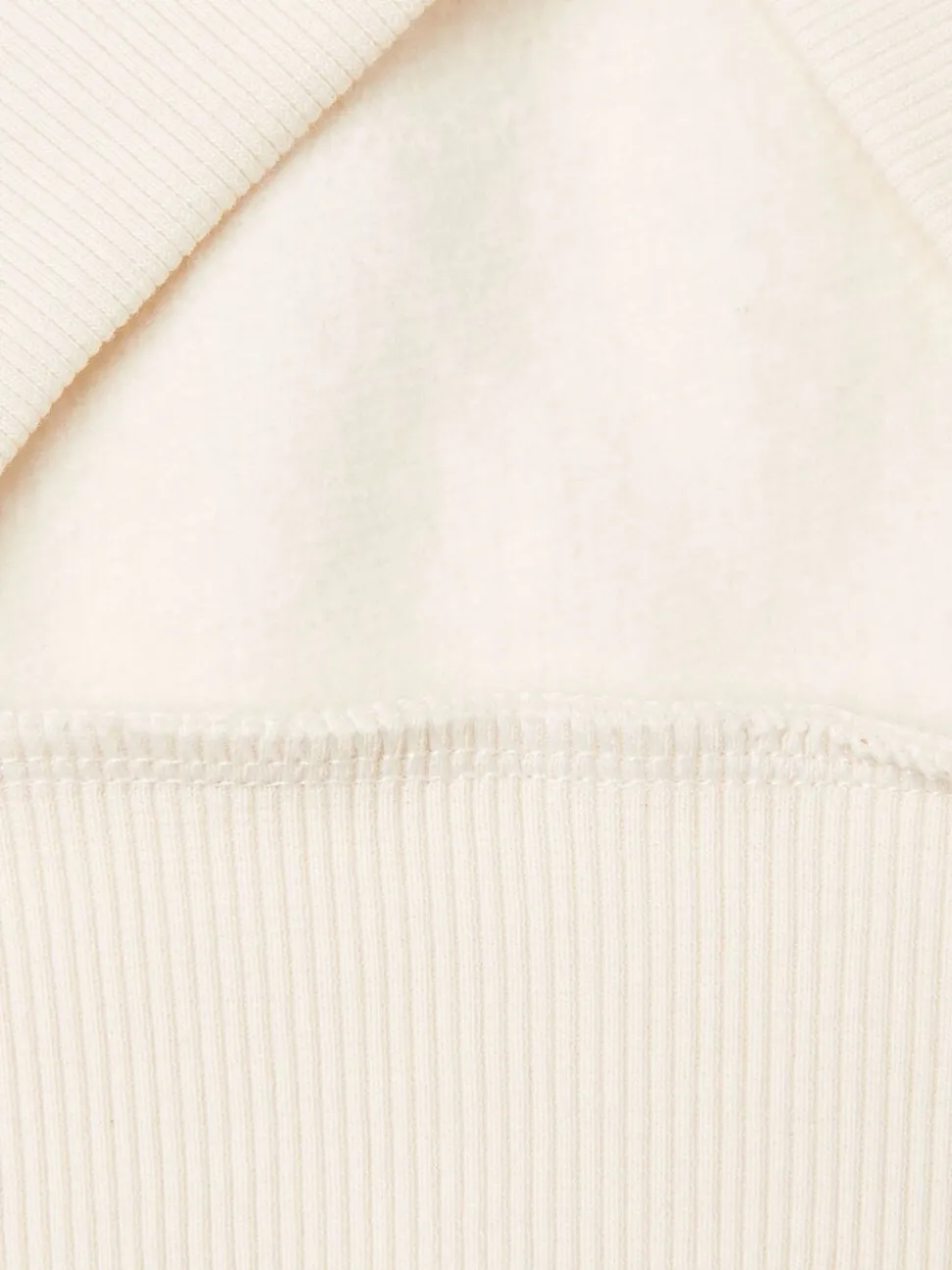 Benetton Cream Full Zip Star Hoodie